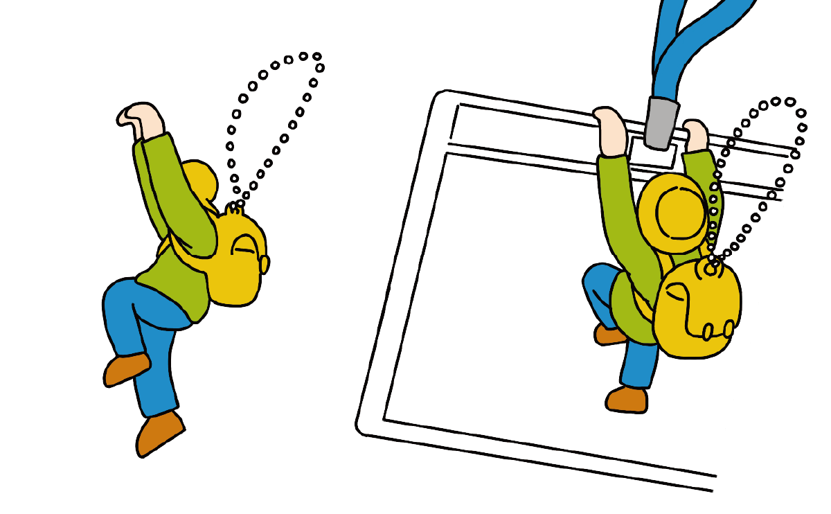 「認知症世界の歩き方」 オリジナル”旅人くん"チャーム